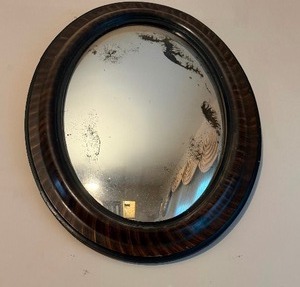 lot 387 image: Vintage Oval Mirror