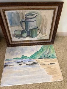 lot 405 image: Wall Art - Jeff Mataruso Water Colors