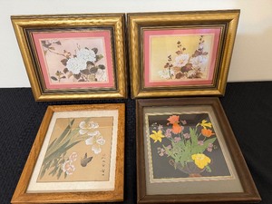 lot 410 image: Wall Art - Asian and Floral Themed