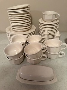 lot 418 image: Pfaltzgraff Stoneware Butter Dish, SP and More