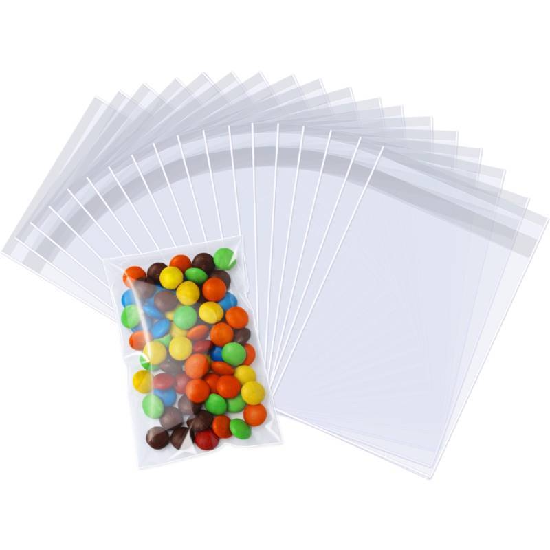 lot 2094 image: PigPotParty Cookie Bags 3x 5, 100 Pcs Self Sealing Cellophane Treat Bags, Small Clear Plastic Goodie Bag for Gift, Snack, Party Favor, Candy
