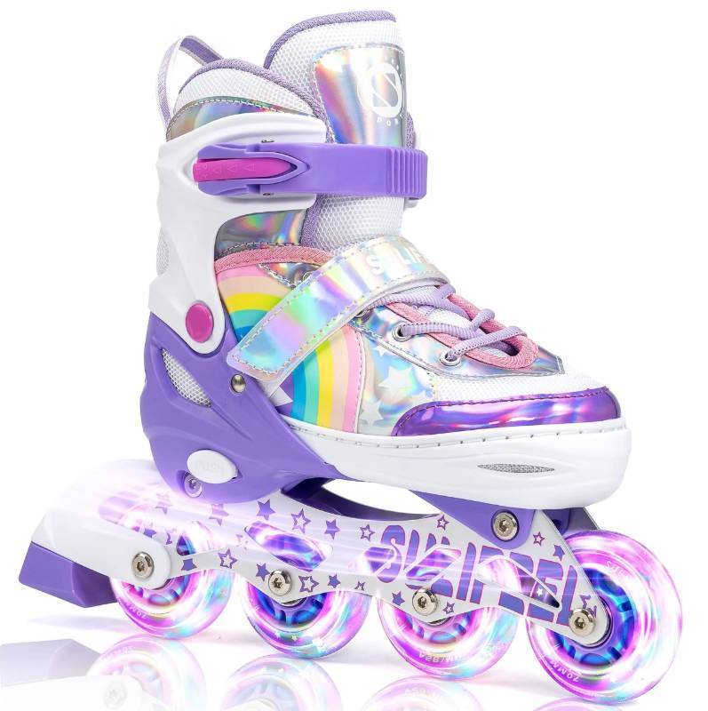 lot 2832 image: Sulifeel Rainbow Inline Skates Purple Small