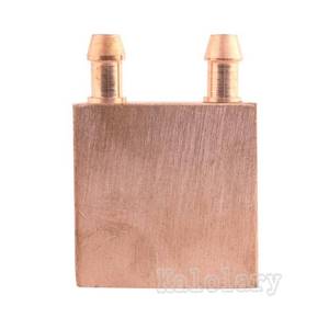 lot 7596 image: Pure Copper Water Cooling Block for Computer 40x40mm Water-Cooled Exchanger Endothermic Head for Liquid Water Cooler Heat Sink System for CPU Graphics Radiator Heatsink (1 Pack)
