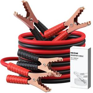 lot 7629 image: NOONE Jumper Cables for Car Battery, Heavy Duty Automotive Booster Cables for Jump Starting Dead or Weak Batteries (10-Feet (10-Gauge) - Retail $10