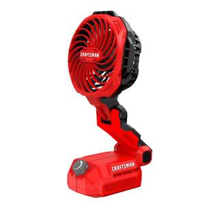 lot 7661 image: CRAFTSMAN V20 Cordless Personal Fan, Compact and Collapsible, Bare Tool Only (CMCE010B) - Retail $31