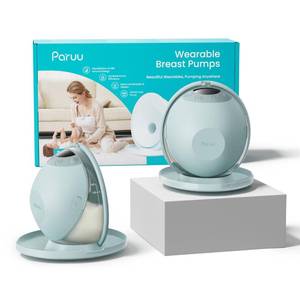 Paruu P20 Hands-Free Wearable Electric Breast Pump - 4 Modes & 12 Suction Levels, 19/21/24mm Double-Sealed Flanges, Visible Milk Volume & Pumping Time, Lightweight Portable (2 Pack, Light Green) - Retail: $90