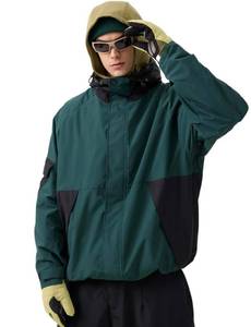 lot 7718 image: GSOU SNOW Mens Womens Ski Jacket Baggy Snowboard Coat Waterproof Insulated Snow Hoodie For Winter Outdoor Sports Loose Fit Large - Retail $140