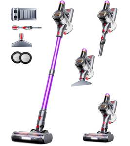 lot 7757 image: VIAFLY Cordless Vacuum Cleaner, Upgraded 550W 45Kpa 60Mins Vacuum Cleaners for Home, Anti-Tangle Stick Vacuum with Self-Standing, LED Display, 8-in-1 Wireless Vacuum for Carpet Pet Hair Hardfloor