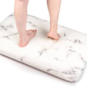 lot 7759 image: Whoosy Tale Memory Foam Bath Rug, Extra Thick Bathroom Mat, Cashmere-Like Plush Microfiber, Water Absorbent with Quick Dry, Non-Slip and Heavy Duty - Retail $24