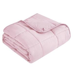lot 7764 image: Topcee Weighted Blanket for Adults (15 lbs, 48 x 72) Twin Size Soft Cooling Heavy Blanket Sleeping, Apply to 130-160 lbs Body, Thick Breathable Blanket with Glass Bead, Easy Care - Retail $34