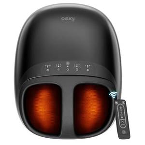 lot 7766 image: ibreo Shiatsu Foot Massager with Heat, Deep Kneading Therapy, Air Compression, for Feet Neuropathy, Plantar Fasciitis, Pain Relief, with Auto-Off Timer, Remote Control, for Men Women Size up to 13 - Retail $99