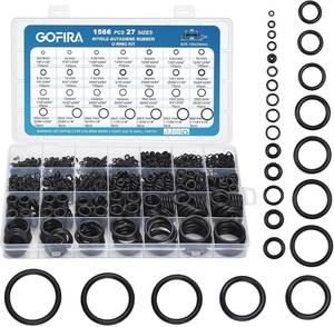 lot 7637 image: Gofira 1566pcs Nitrile Butadiene O Ring Kit - Retail $65