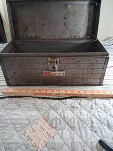 lot 102 image: Metal Tool Box with Mixed Hand Tools Collection