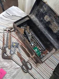lot 116 image: Craftsman Tool Box with Hand Tools Collection