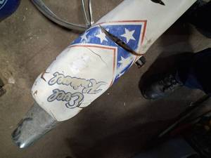 Evil knievel bike  Classic American Flag Cruiser Bicycle with Original Components 3 speed shifter