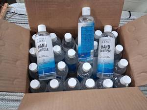 lot 147 image: 24 bottles Defense Zone Hand Sanitizer Bulk Lot 12oz Bottles