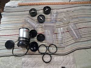 lot 151 image: Magic Bullet Blender with Cups and Accessories Set