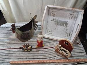 lot 162 image: Handcrafted Country Farm Decorative Collection