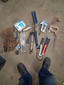 lot 163 image: Mixed Hand Tools and Workshop Equipment Lot