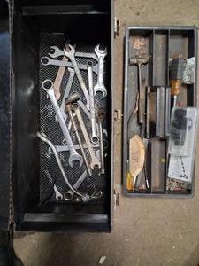 lot 185 image: Mixed Hand Tool Collection with Wrenches and Tool Boxes