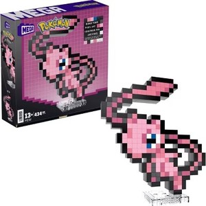 lot 3717 image: MEGA Pokemon Mew Building Toy Kit 434pc Retro Set