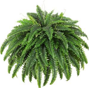 lot 3725 image: $60 Dkaltm Boston Fern Bush 39-Inch Artificial Outdoor Fern