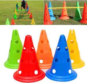 lot 3732 image: KENANLAN Sport Training Cone, 5 Pcs, 9-In Soccer Cones