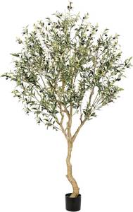 $90 Realead 7FT Olive Tree Artificial Indoor - Tall Faux Olive Tree