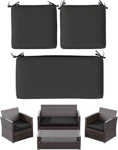 lot 3739 image: $70 ROYAL BLUE 3-Pack Outdoor Cushions, High-Elastic Sponge, Fits 4-Seate