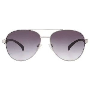 lot 3753 image: $60 Kenneth Cole Reaction Silver Metal Mens Aviator Sunglasses