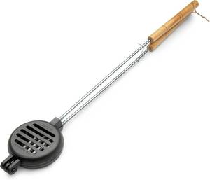 lot 3765 image: Hamburger Campfire Iron - Handheld Burger Grill by Old Mountain