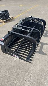 lot 38028 image: JCT Heavy Duty Skid Steer Rock Grapple Bucket 84 inch