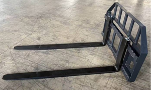 lot 38079 image: JCT Skid Steer Pallet Fork Frame with 60in Long Tines Class lll 8000 lbs Industrial Series