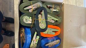 lot 40044 image: 5M Ratchet Tie Down Straps Set - 20 Pieces  SDL5M