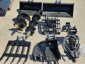 lot 42045 image: Mini  Excavator  Attachment  10 pc Set  - Retail $0