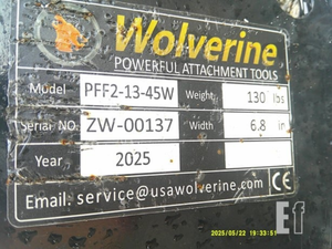 lot 42031 image: SEE DESCRIPTION LOT UPDATE Wolverine - Pallet Fork Frame&nbsp &nbspPFF2-13-45W