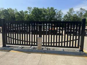 lot 44011 image: 18ft Security Gate with Electric Double Swing Gates  DG17D-P15F-DZ