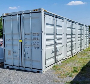 lot 38 image: Shipping Container 40 ft Gray with 4 Side Doors   LYGU4187227