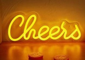 lot 9990 image: Cheers Neon LED Wall Art Sign