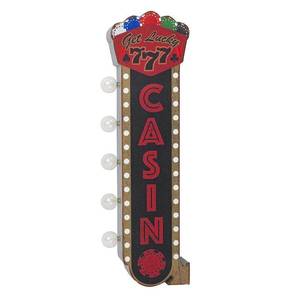 lot 10011 image: Get Lucky Casino Vintage LED Marquee Off the Wall Sign