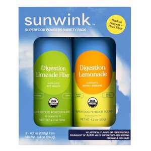 lot 10093 image: Sunwink Daily Debloat  Fiber Superfood Powder Duo  4.2 Ounce (Pack of 2)