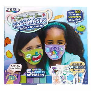 lot 10116 image: ArtSkills Style Your Own Face Mask Kit with 5 Cloth Masks