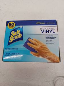 lot 10154 image: Vinyl Disposable Gloves - 50 Count