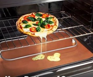 lot 10216 image: Copper Oven Liner, 13x15.7 Inch