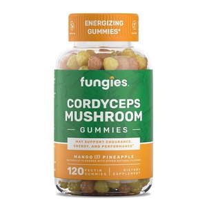 lot 10240 image: Fungies Cordyceps Mushroom Gummies  Energy Support  Mango and Pineapple (120 Ct)