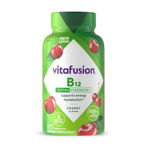 lot 10244 image: Vitafusion Extra Strength B12 Gummy Vitamins  170 Count, Lot of 2