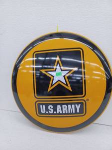 lot 10265 image: U.S. Army Logo Metal Wall Sign