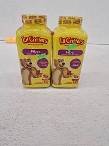 lot 10277 image: Lil Critters Fiber Gummy Supplements for Kids - 2 Pack