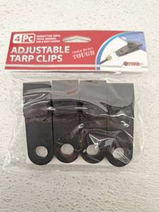 lot 10288 image: 4 Piece Adjustable Tarp Clips Set