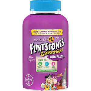 lot 11707 image: Flintstones Gummies Complete Children s Multivitamin - 250 Gummies, 2 Pack, BB 42025